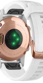 Garmin Fenix 5S Plus Sapphire Rose Gold-tone with Carrara White Band (010-01987-07)