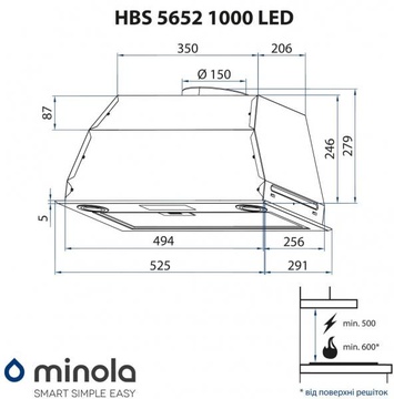 Minola HBS 5652 I 1000 LED