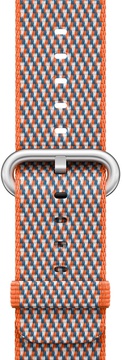 Apple Watch 42mm/44mm/45mm/46mm/49mm Spicy Orange Check Woven Nylon (MQVP2)