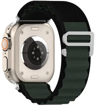 Apple Alpine Loop Band Medium for Watch 42mm/44mm/45mm/49mm Black-Grey (high copy)