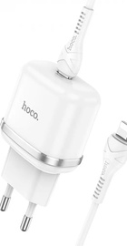 Hoco N24 Vicorious 20W (1 Type-C) + Кабель Type-C to Lightning White