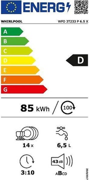 Whirlpool WFO 3T233 P 6.5 X