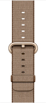 Apple Watch 42mm Series 2 Gold Aluminum Case with Toasted Coffee/Caramel Woven Nylon (MNPP2)