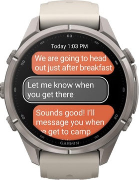 Garmin Fenix 9 Pro inReach 43mm Titanium with Fog Gray/Dark Sandstone Silicone Band (010-04335-80/81)
