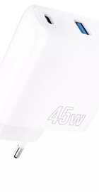 Proove Silicone Power 45W (Type-C + USB) White