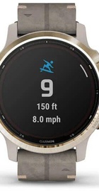 Garmin Fenix 6S Pro Solar Edition Light gold with shale grey suede band (010-02409-26)