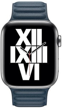 Apple Leather Link M/L Baltic Blue for Watch 42mm/44mm/45mm/46mm/49mm (MY9L2)