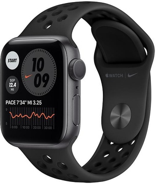 Apple Watch Nike Series 6 40mm Space Gray Aluminum Case with Anthracite/Black Nike Sport Band (M00X3)