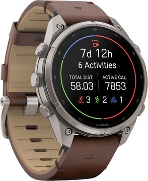 Garmin Fenix 9 Pro inReach 47mm Titanium with Walnut Leather Band (010-04336-40/41)