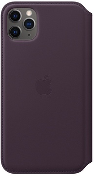 Apple iPhone 11 Pro Max Leather Folio - Aubergine (MX092)