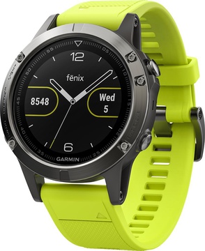 Garmin Fenix 5 Slate Gray with Yellow Band (010-01688-02)