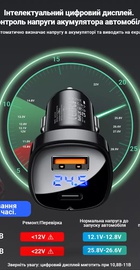 Acefast B4 66W (Type-C + USB) with digital display (AFB4B)