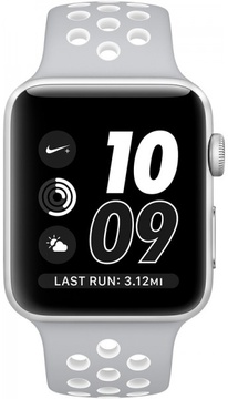 Apple Watch 42mm/44mm/45mm/46mm/49mm Sport Band Nike Grey/White (copy)