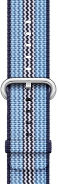 Apple Watch 38mm/40mm/41mm/42mm Midnight Blue Stripe Woven Nylon (MQVJ2)