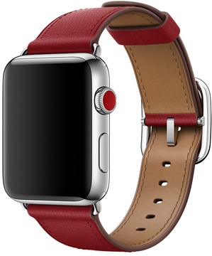 Apple Watch 42mm/44mm/45mm/46mm/49mm Ruby (PRODUCT)RED Classic Buckle (MR3A2)