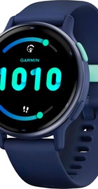 Garmin vivoactive 5 Metallic Navy Aluminum Bezel with Navy Case and Silicone Band (010-02862-12/52)