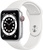 Apple Watch Series 6 GPS + Cellular 44mm Silver Aluminum Case with White Sport Band (M07F3)