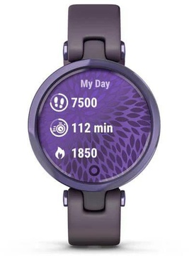 Garmin Lily Midnight Orchid Bezel with Deep Orchid Case and Silicone Band (010-02384-12) (UA)