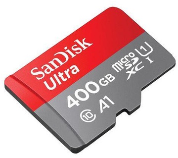 SanDisk 400 GB microSDXC UHS-I Ultra A1 + SD adapter SDSQUAR-400G-GN6MA