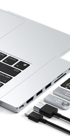 Satechi Aluminum USB-C Pro Hub Slim Adapter Silver (ST-HUCPHSS)
