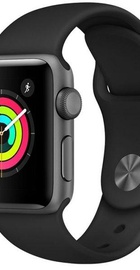 Apple Watch Series 3 GPS 42mm Space Gray with Black Sport Band (MTF32)