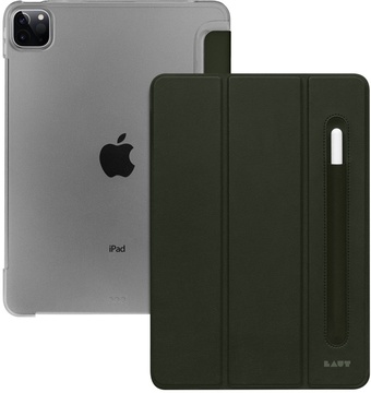 LAUT Huex Smart Case for iPad Air 10.9” / iPad Pro 11” (2021/2020/2018) Military Green (L_IPP21S_HP_MG)