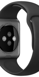 Apple Watch Sport 42mm Space Gray Aluminum Case Black Sport Band (MJ3T2) CPO