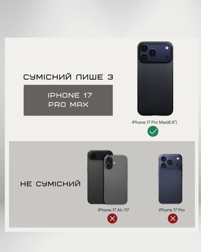 Pitaka Ultra-Slim Case для iPhone 17 Pro Max Twill Black/Gray (KI1701BPM)