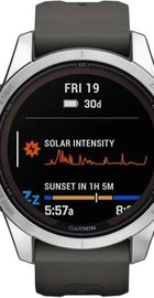 Garmin Fenix 7S Pro Solar Silver w. Graphite Band (010-02776-00/01)