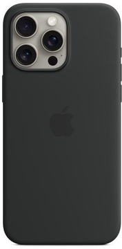 Apple iPhone 15 Pro Max Silicone Case with MagSafe Black (MT1M3)