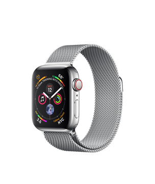 Apple Watch Series 4 GPS + Cellular 40mm Stainless Steel Case with Milanese Loop (MTUM2, MTVK2)