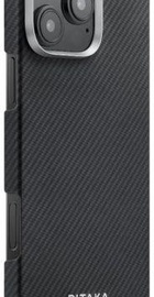 Pitaka Ultra-Slim Case Twill 600D for iPhone 16 Pro - Black/Grey (KI1601PA)