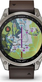 Garmin D2 Mach 2 47mm Titanium w. Oxford Brown Leather Band (010-02904-30/31)