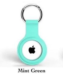 Apple AirTag Silicone Key Ring Mint Green