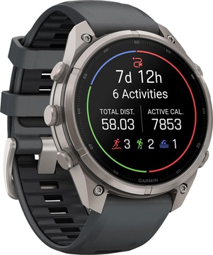 Garmin Fenix 9 Pro inReach 47mm Titanium with Graphite/Black Silicone Band (010-04336-20/21)