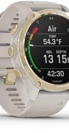 Garmin Descent Mk2S Light Gold with Light Sand Silicone Band (010-02403-01)
