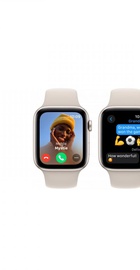 Apple Watch SE 2 GPS 44mm Starlight Aluminium Case with Starlight Sport Band M/L (MRE53)