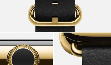 Apple Watch Edition 42mm 18-Karat Yellow Gold Case with Black Classic Buckle (MKL62)