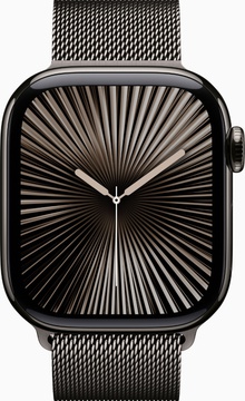 Apple Watch Series 10 GPS + Cellular 42mm Slate Titanium Case With Slate Milanese Loop (MX053)