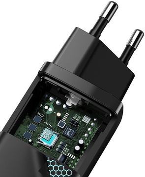 Baseus GaN2 Lite Quick Charger C+U 65W Black (CCGAN2L-B01)