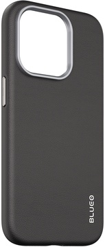 Blueo Leather Case for iPhone 15 Pro with MagSafe Black