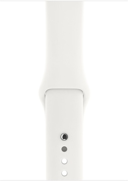 Apple Watch 42mm Series 3 GPS Silver Aluminum Case with White Sport Band (MTF22)