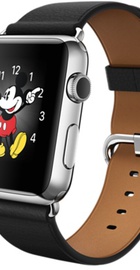 Apple Watch 42mm Stainless Steel Case with Black Classic Buckle (MLFA2)