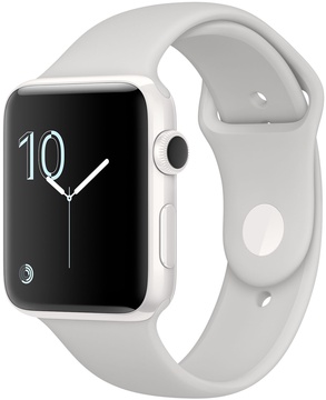 Apple Watch Edition 38mm Series 2 White Ceramic Case with Cloud Sport Band (MNPF2)