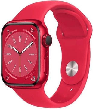 Apple Watch Series 8 GPS 45mm Product Red Aluminum Case w. Product Red S. Band M/L (MNUU3)