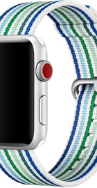 Apple Watch 38mm/40mm/41mm/42mm Woven Nylon Blue Stripe (MRHA2)