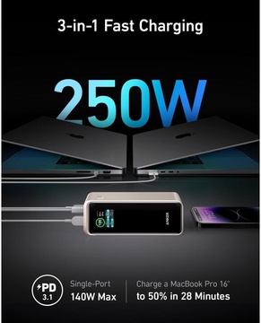 Anker Prime 27650mAh 250W Black (A1340011)