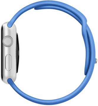 Apple Watch Sport 42mm Silver Aluminum Case with Royal Blue Sport Band (MMFM2)