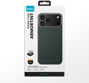 Benks ArmorTint Magnetic Kevlar Case for iPhone 17 Pro Max with MagSafe Green