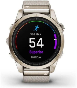 Garmin Epix Pro Gen 2 Sapphire 42mm Soft Gold w. Cream H. Nylon Band (010-02802-20)